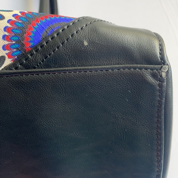 Asymmetrical Purse Multi Patterened Blue Black - Picture 6 of 7